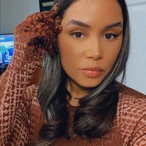 Skims velvet bodysuit and pant set